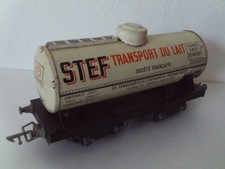 ancien WAGON CITERNE TRANSPORT DE LAIT STEF JEP ECHELLE O tres bon état