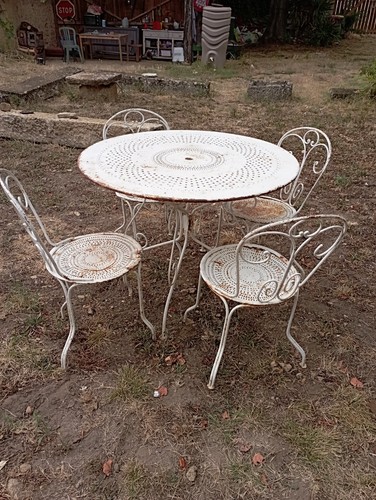 Salon jardin ancien fer - de,