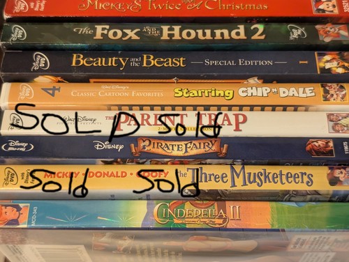 Disney dvd set - qty, 6