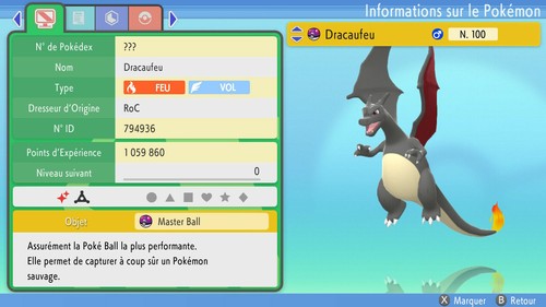 Pokemon dracaufeu shiny 6iv - shiny,
