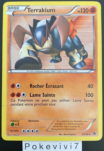 Carte pokemon terrakium 98 - carte,