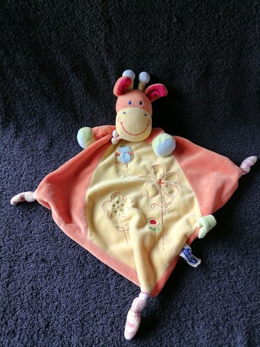 Doudou plat losange - , girafe
