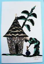 TABLEAU EN AILES DE PAPILLONS - Signé Philippe Hinclas Bangui