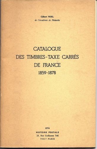 Catalogue des timbres taxe - des, timbres-taxe