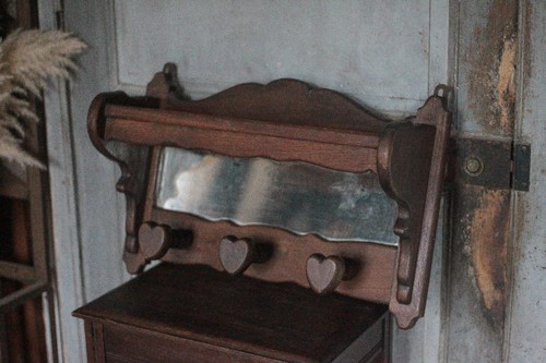 Porte manteau bois - massif, avec