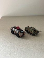 Majorette Lot 2 Figurines Chars Militaires Jouet Plastique TB Etat