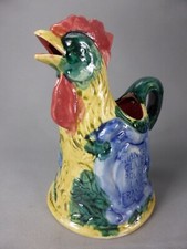 LE GAULOIS PICHET CRUCHE COQ CERAMIQUE BARBOTINE CHANTECLAIR JUG COCK 919 