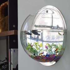 Pot Tenture Mur Montage Bulle Aquarium Bol Fish Tank Aquarium Décoration de L...