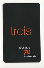 RECHARGE 70 - MOBICARTE  TROIS  - LUXE - Télécarte Téléphone