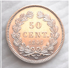 50 Centimes Louis-Philippe  1846 A Paris SPL++ Argent, monnaie France