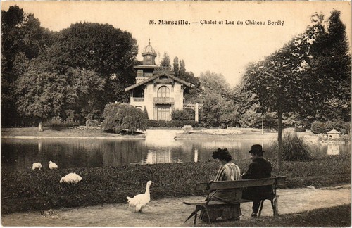 Cpa marseille chalet lac du - chalet,