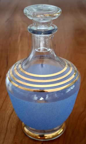 Carafe verre granité bleue - granité,