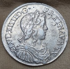 Demi Écu Louis XiV 1652 E