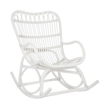 Fauteuil à Bascule en Rotin