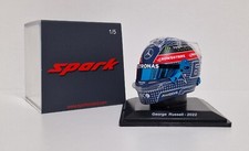 Modèle Échelle 1:5 Casque Auto F1 Spark Mercedes George Russell GP Japon 2022