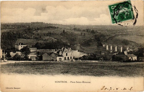 Cpa nontron place etienne - cpa, st-etienne