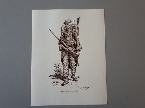 Affiche dessin un sergent - affiche,
