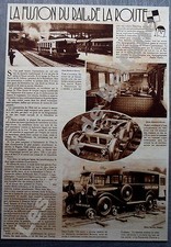 Document Photo Railroute Dunlop Automotrice Autorail Renault Bugatti     1933