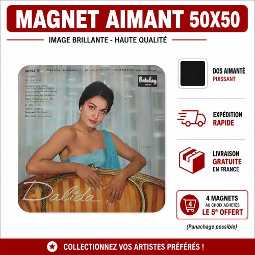Magnet dalida 5x5 cm - dalida,