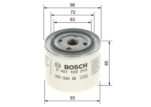 Bosch 451 103 219 - 0, filtre