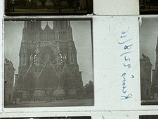 Boite 17 Photos Verre 45x107 Militaria Destructions Reims Ww1 Guerre 1914 1918