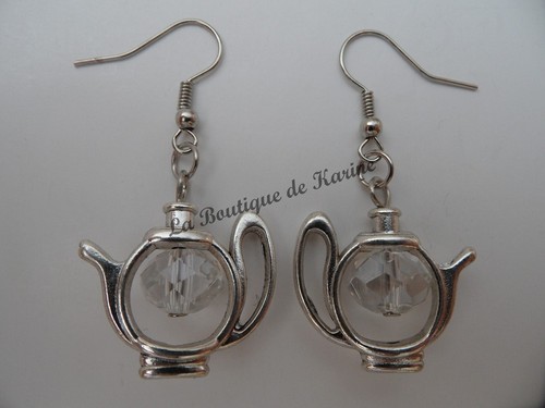 Boucles oreilles theiere - d'oreilles,