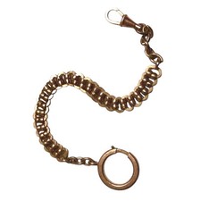 Ancienne  Chaîne de montre Plaqué Or Rose Montre A Gousset, Porte Monnaie  …