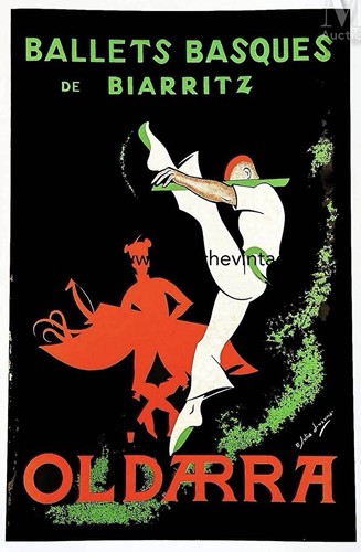 Affiche poster biarritz - affiche,