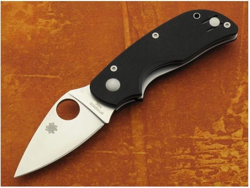 Couteau spyderco cat g10 acier - couteau,