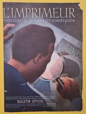 L'imprimeur 1936 Estampe en