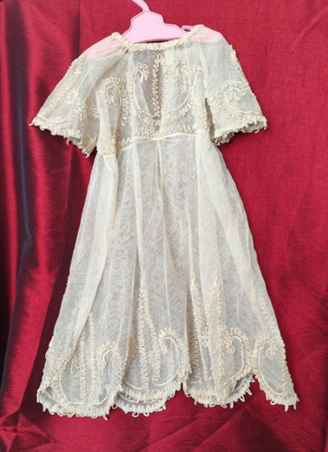 Superbe robe ancienne tulle - superbe,