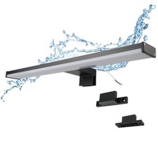 Applique LED pour miroir de salle de bain 40 cm noir aluminium IP44 8 W 810 l...