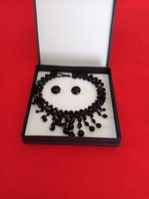 collier sublime parure de jais de paris perle de protection