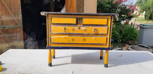 Coffre jouet ancien bois - coffre,
