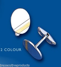 Boutons de manchette ovales en