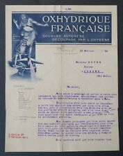 Facture 1914 OXHYDRIQUE