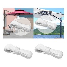 Cordon de parasol de patio, corde plage, installation tentes, 12 pieds,