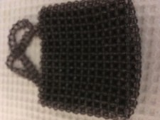 GAP Beaded Evening Bag Plum