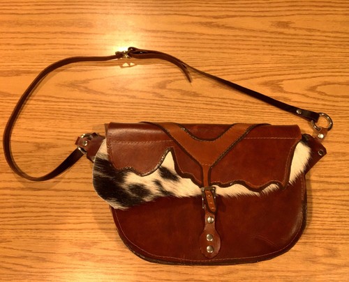 Artisinal leather fur purse - artisinal,
