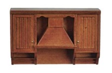 Maison De Poupée Hotte De Cuisine En Noyer Unité JBM Meubles Miniatures