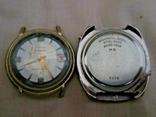 2 VIEILLES MONTRES MÉCA/QUARTZ SUISSE,TOPOL à Date  & MS (Pièces/restauration)