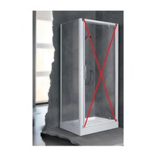 Paroi de Douche NOVELLINI Lunes 2.0 Panneau Fixe 84 Extensible 84-90cm Verre Tr