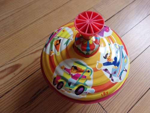 Toupie jouet vintage métal - jouet, en