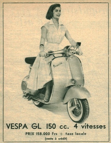 Publicité ancienne scooter