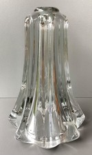 pied de lampe en cristal, hauteur 19,5 cm, poids 1,1 kilo, TBE