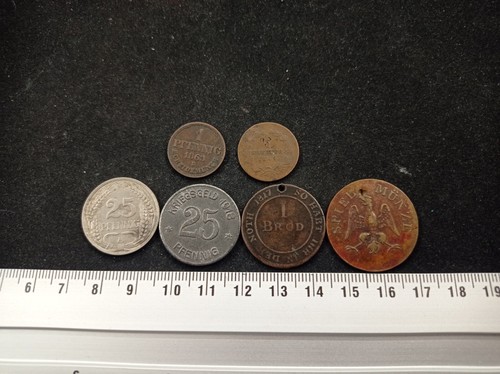 Lot jetons pieces - 6, et