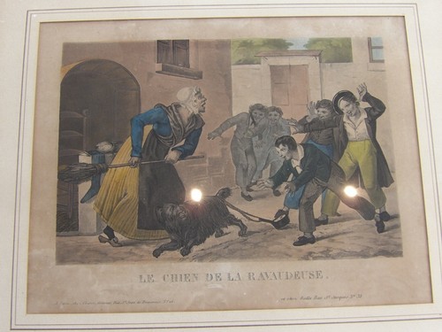 Gravure ancienne couleur - , le