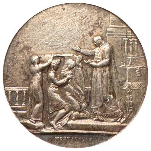 Médaille mariage argent - médaille, de