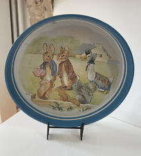 RARE PLATEAU EN MÉTAL BEATRIX POTTER PETER LAPIN RABBIT VINTAGE MADE IN ENGLAND