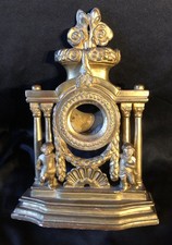 Porte Montre Ancien En Bois Doré, Feuille D’or, H 32 Cmx24 Cm